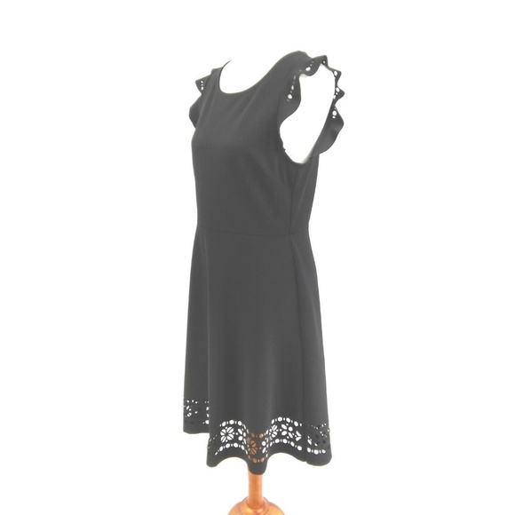 Banana Republic Little Black Dress Sz 8 Cutouts - Picture 2 of 8